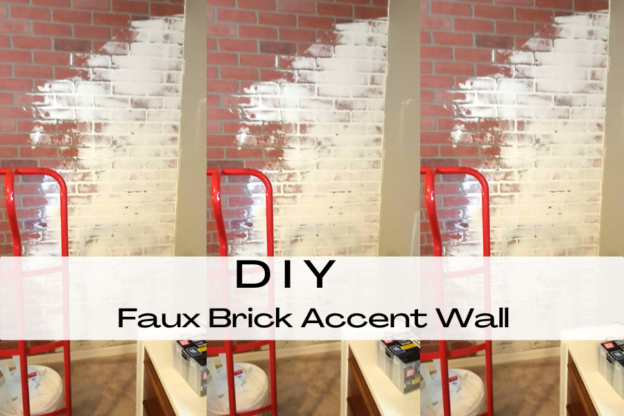 DIY Brick accent wall